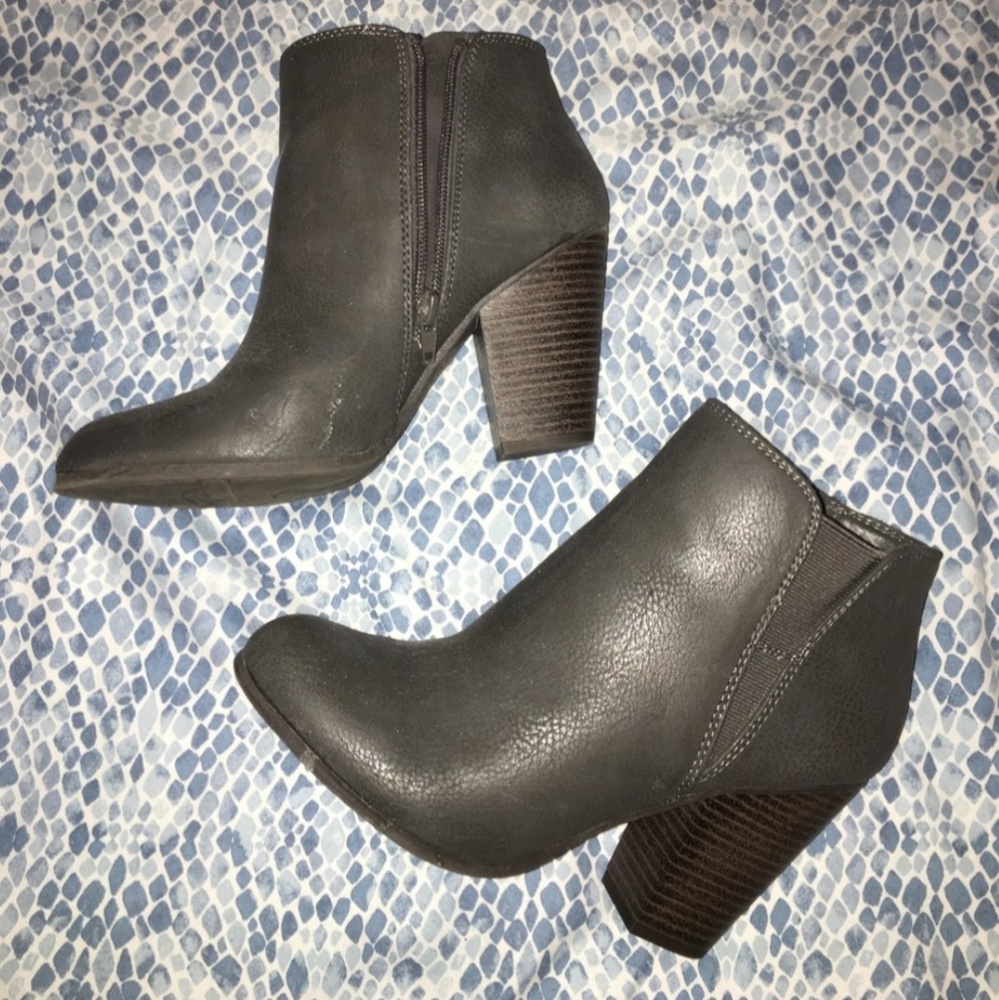 Grey booties